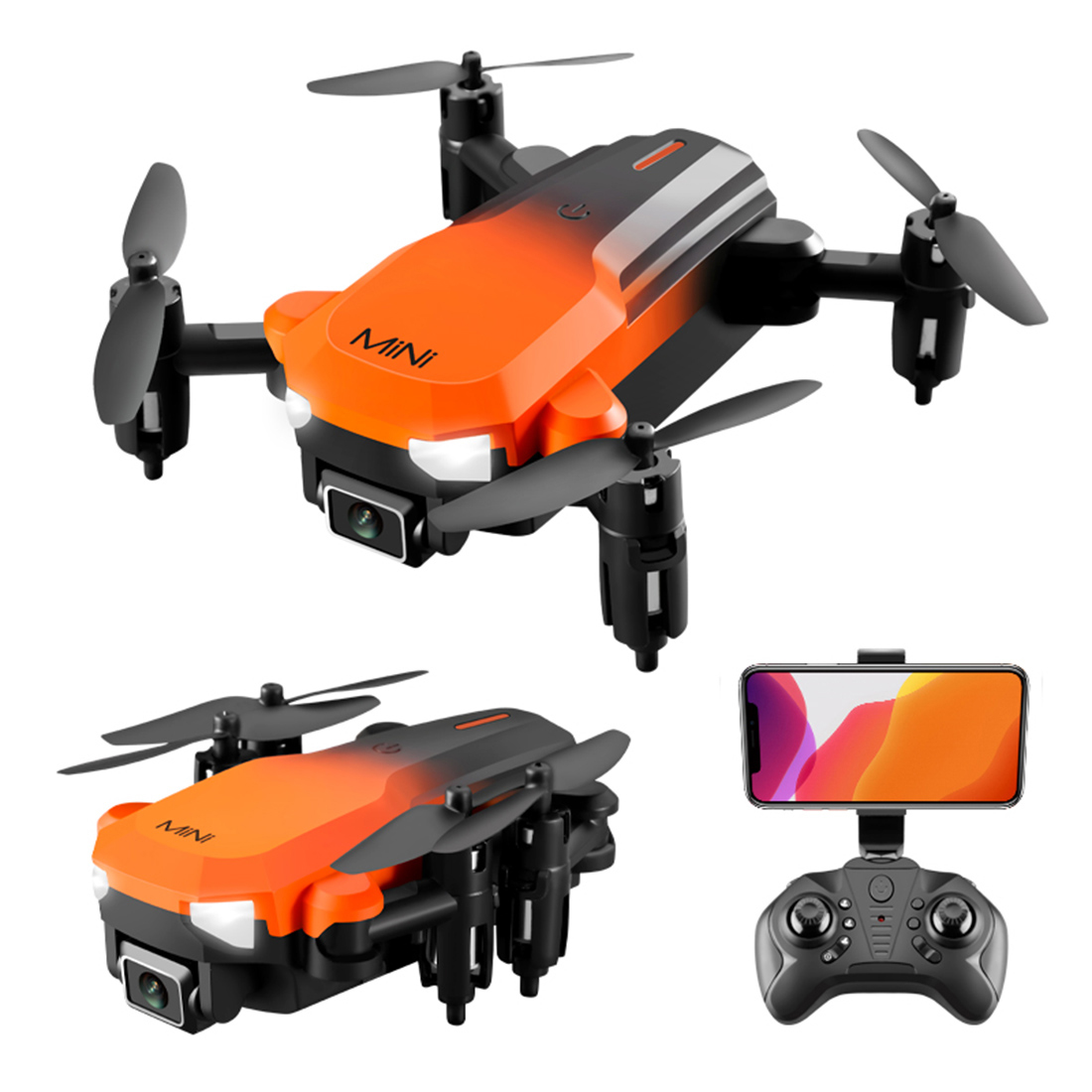 KK9 미니 드론 4K HD 프로페셔널 듀얼 카메라, 원 키 리턴 FPV 광학 회피 드론 Foldable Quadcopter Toy